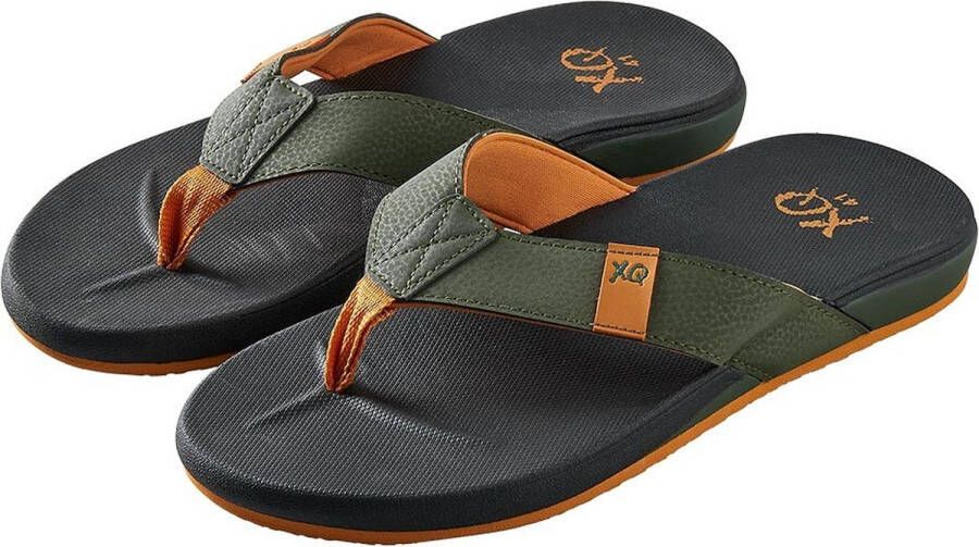 XQ Teenslipper Heren Cushioned Zwart Groen flip flops heren Slippers heren