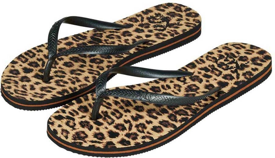 XQ Teenslippers Dames Panter Print