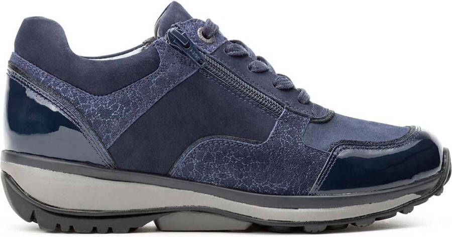 Xsensible CORBY 30110.2.217 Blauwe dames stretchwalker sneaker wijdte G