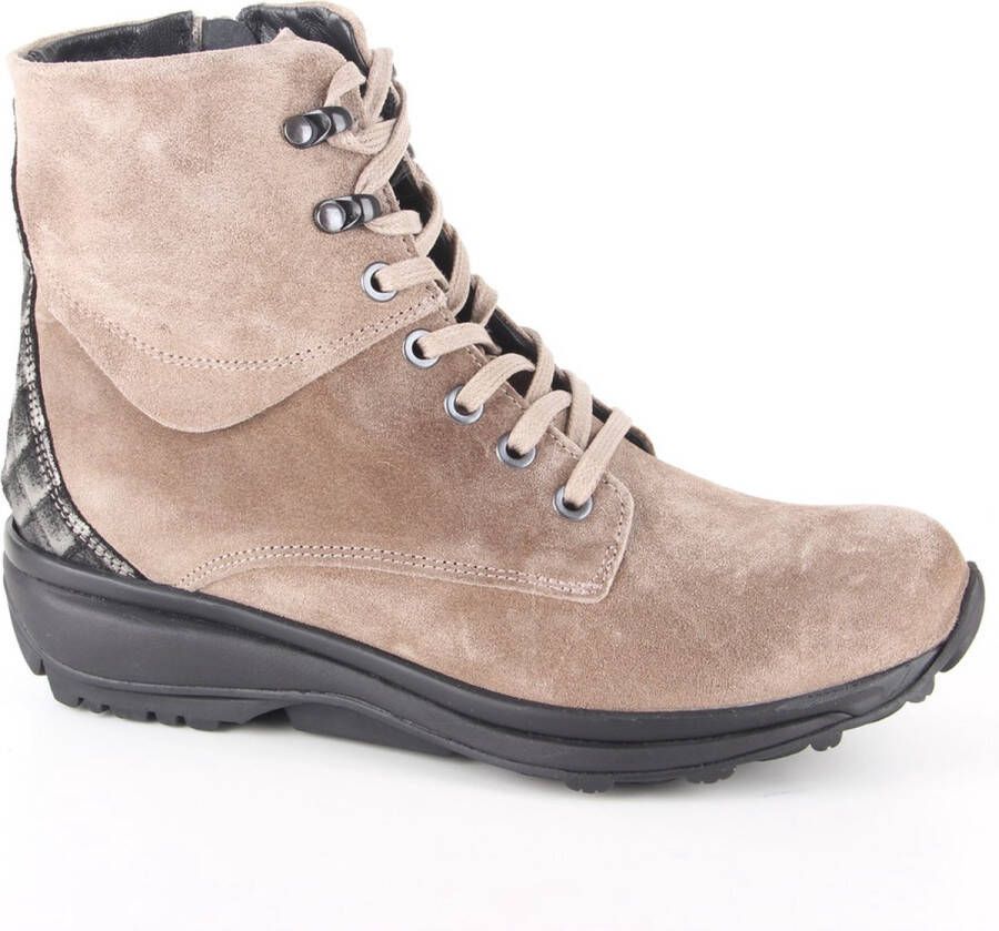 Xsensible 30111.2 Milton Taupe Combi G-Wijdte Veter boots