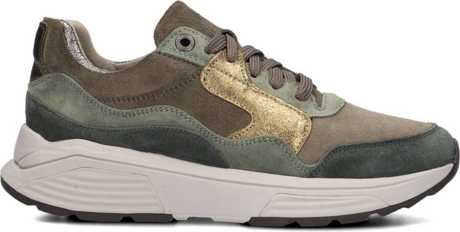 XSENSIBLE Lage Sneakers Combi G Sneaker Maat: 37 Materiaal: Suède Kleur: Groen