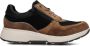 XSENSIBLE Lage Sneakers Dames Combi H Rits Sneaker Maat: 39 Materiaal: Leer Kleur: Bruin - Thumbnail 1