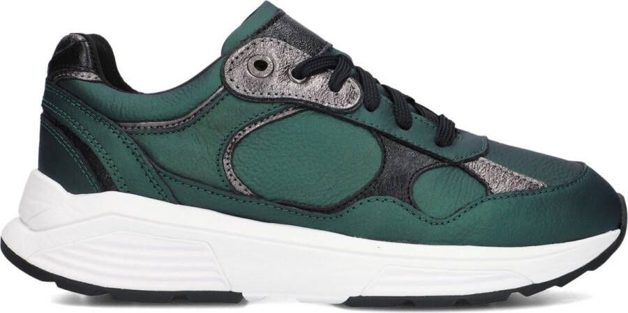 XSENSIBLE Lage Sneakers Dames Combi Met G Sneaker Maat: 39 Materiaal: Leer Kleur: Groen