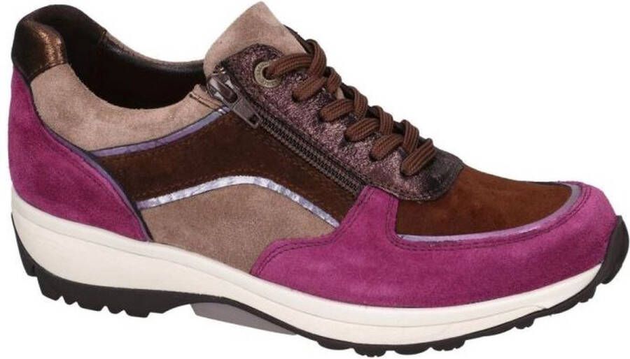 Xsensible 30112.2 Lucca 352 Brown Combi G-Wijdte Veterschoenen