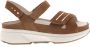 XSENSIBLE Sandalen 30706.5 Maat: 38 Materiaal: Suède Kleur: Cognac - Thumbnail 1