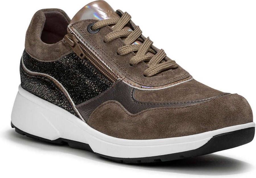 Xsensible 30204.2 Lima 505 Taupe Fantasy H-Wijdte Veterschoenen