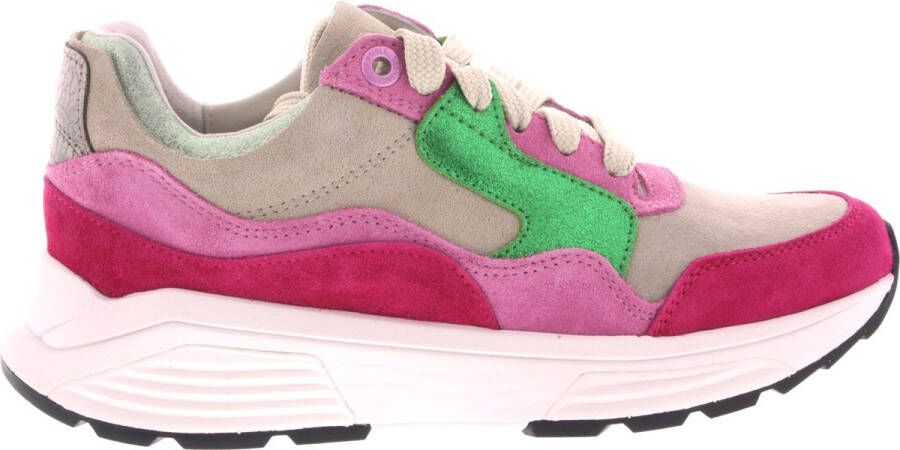 Xsensible Stretchwalker Sneaker Golden Gate Lady 33000.2786 GX Magenta Combi Roze Groen