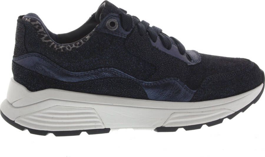 Xsensible Stretchwalker Sneaker Golden Gate Lady 33000.4.263 G Blauw Glitter Navy Fantasy