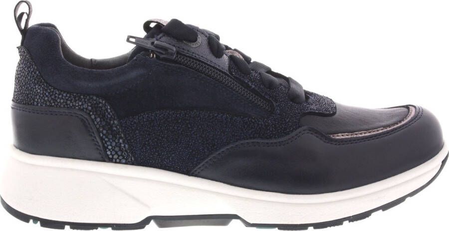 XSENSIBLE Sneakers Dames Led Sue Combi H Sneaker Maat: 40 Materiaal: Suède Kleur: Blauw