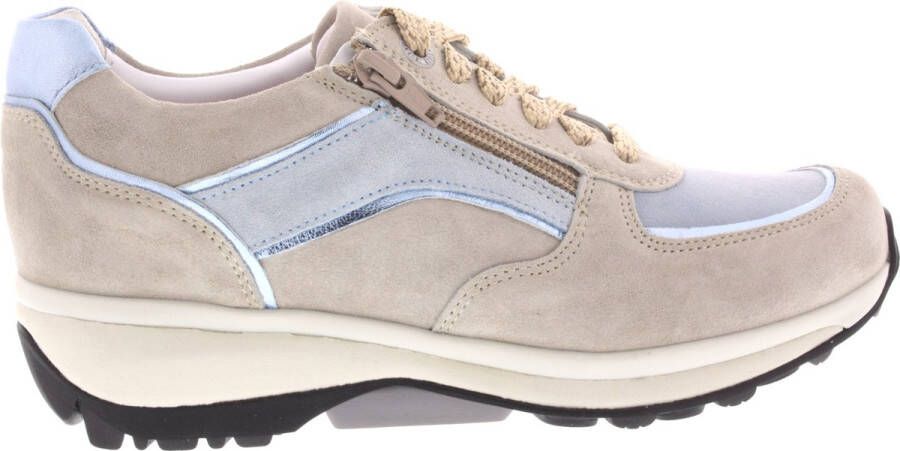 Xsensible 30112.2 Lucca Sand Baby Blue G-Wijdte Veterschoenen