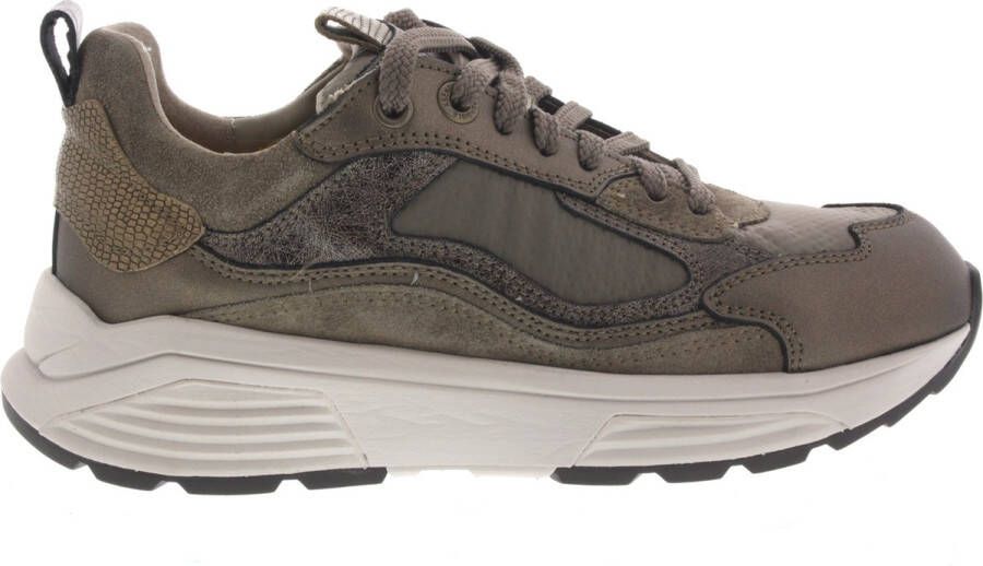 Xsensible Dames Veterschoenen Milau Combi Taupe