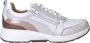 Xsensible Dames Veterschoenen Valletta Soft Pearl Combi Platina - Thumbnail 1