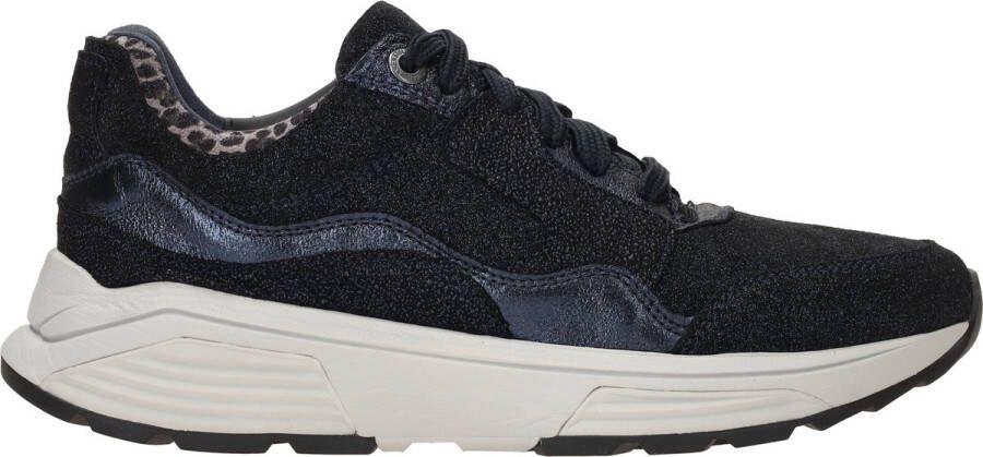 Xsensible Stretchwalker Sneaker Golden Gate Lady 33000.4.263 G Blauw Glitter Navy Fantasy