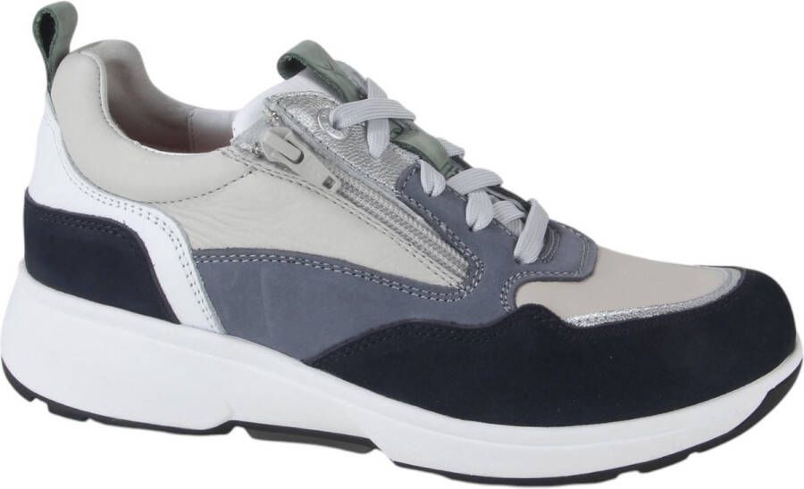 Xsensible Grenoble Sneakers Leren Sneaker Dames Blauw