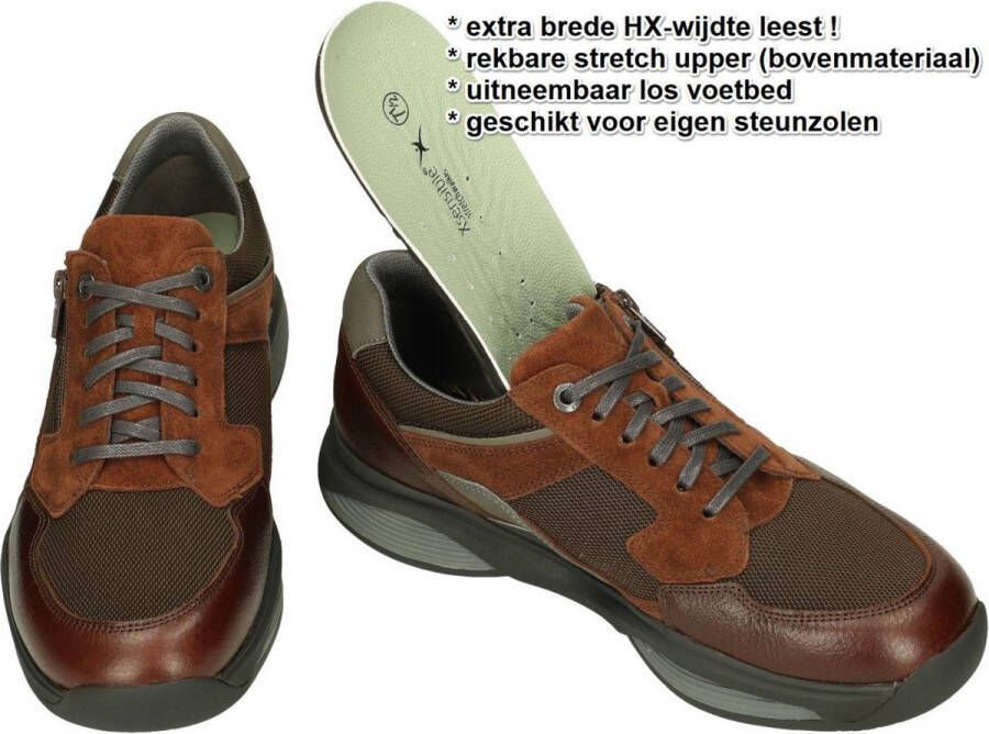 Xsensible 30088.1 SWX14 Men Cognac H-Wijdte Veterschoenen