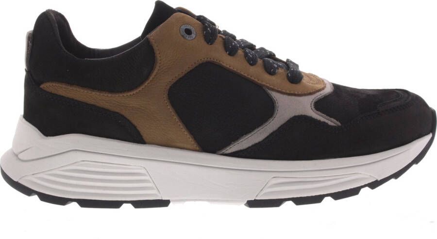 XSENSIBLE Lage Sneakers Heren Combi H Sneaker Maat: 40 Materiaal: Nubuck Kleur: Zwart