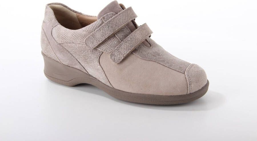 Xsensible 10027.2 Lucia 501 Taupe H-Wijdte Klittenbandschoenen