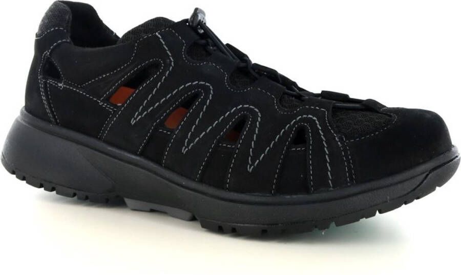 Xsensible RoStock 30407.5 Black H-Wijdte Veterschoenen