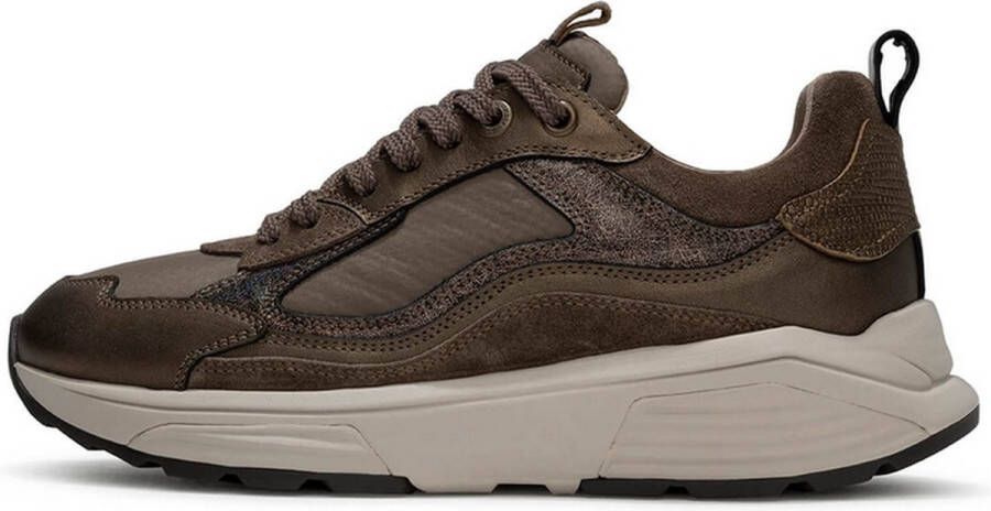 XSENSIBLE Lage Sneakers Dames Combi G Sneaker Maat: 42 Materiaal: Suède Kleur: Taupe