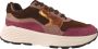 Xsensible Stretchwalker Sneaker Golden Gate Lady 33000.2.352 GX Bruin Paars Combi - Thumbnail 1