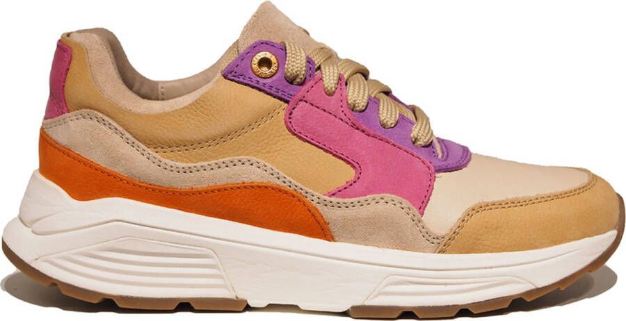 Xsensible Stretchwalker Sneaker Golden Gate Lady 33000.3.304 GX Camel Combi Roze Paars