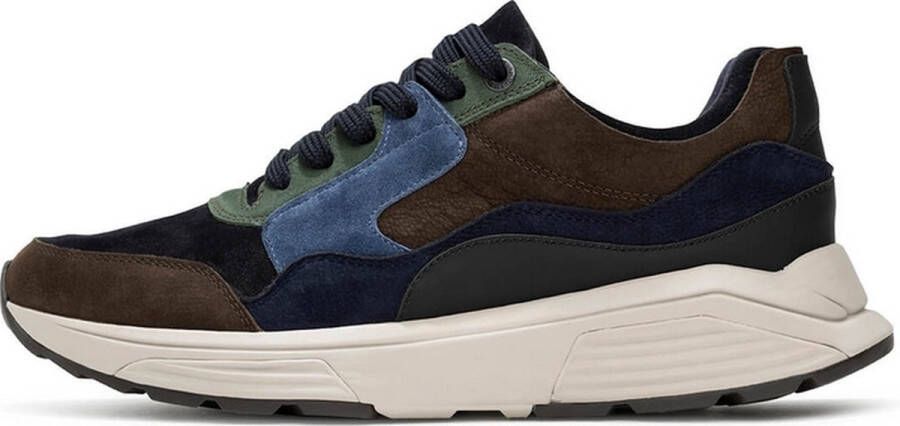 XSENSIBLE Lage Sneakers Heren Sue H Sneaker Maat: 46 Materiaal: Leer Kleur: Blauw