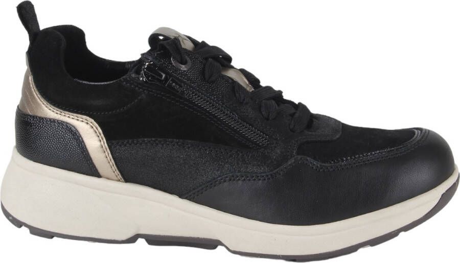 XSENSIBLE Lage Sneakers Dames Combi G Sneaker Maat: 43 Materiaal: Suède Kleur: Zwart