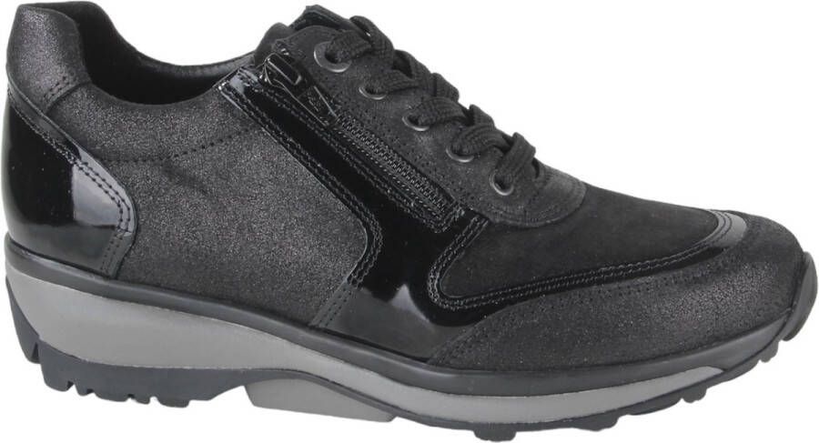 Xsensible 30103.2 001 Black G-wijdte Veterschoenen