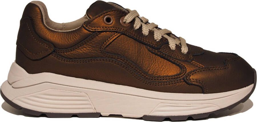 Xsensible Stretchwalker Xsensible 33004.4 Milau G Bronze-sneaker xsensible-veterschoen