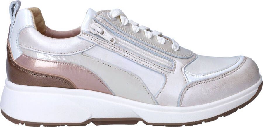 Xsensible Dames Veterschoenen Valletta Soft Pearl Combi Platina