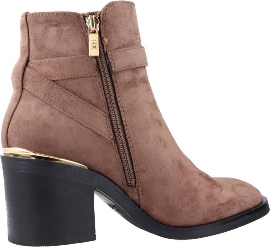 XTI Heeled Boots Brown Dames