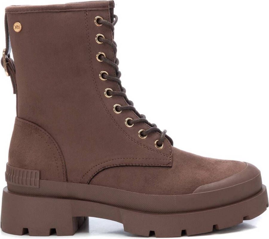 XTI Lace-up Boots Brown Dames