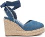 XTI Plateausandalen Blue Dames - Thumbnail 1