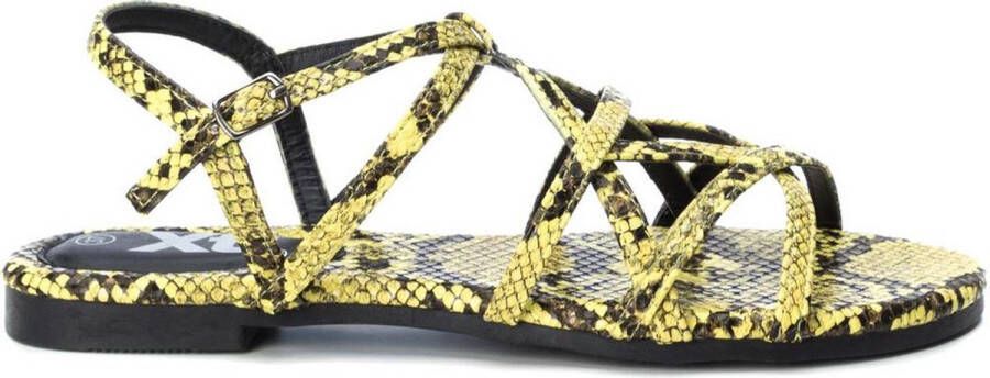 XTI Enkelband Sandalen voor Vrouwen Yellow Dames