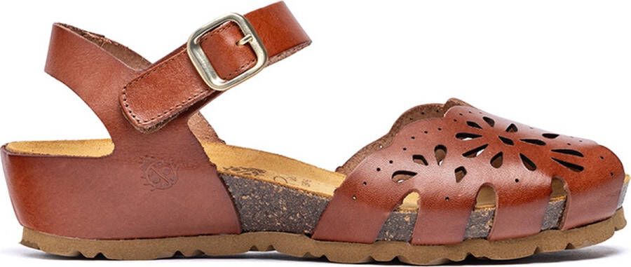 Yokono -Dames cogna caramel sandalen