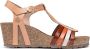 Yokono -Dames nude oud-roze sandalen - Thumbnail 1