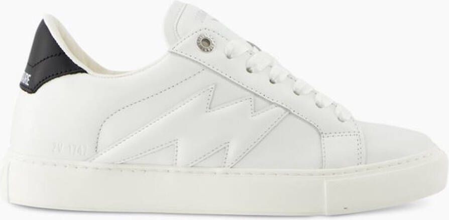 Zadig & Voltaire Witte Sneakers Flash Smooth White Dames