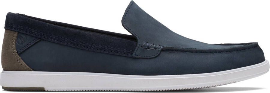 Clarks Stijlvolle Blauw Groene Loafers Mannen Blue Heren