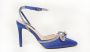 Zerba Dames Pumps Blauw Leer Ferentino - Thumbnail 6