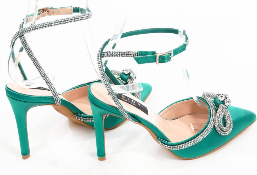 Zerba Dames Pumps groen Perella