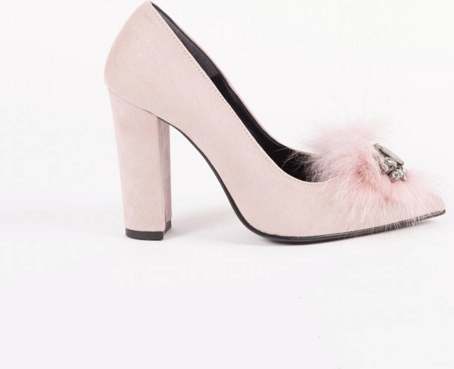 Zerba Dames Pumps Roze Suedé Orento