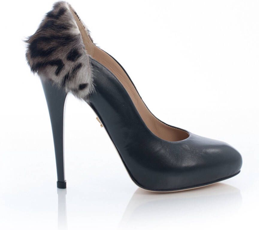 Zerba Dames Pumps Zwart Leer Milano