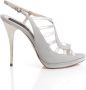 Zerba Dames Sandalen Zilver Wit Leer Tiliano - Thumbnail 2