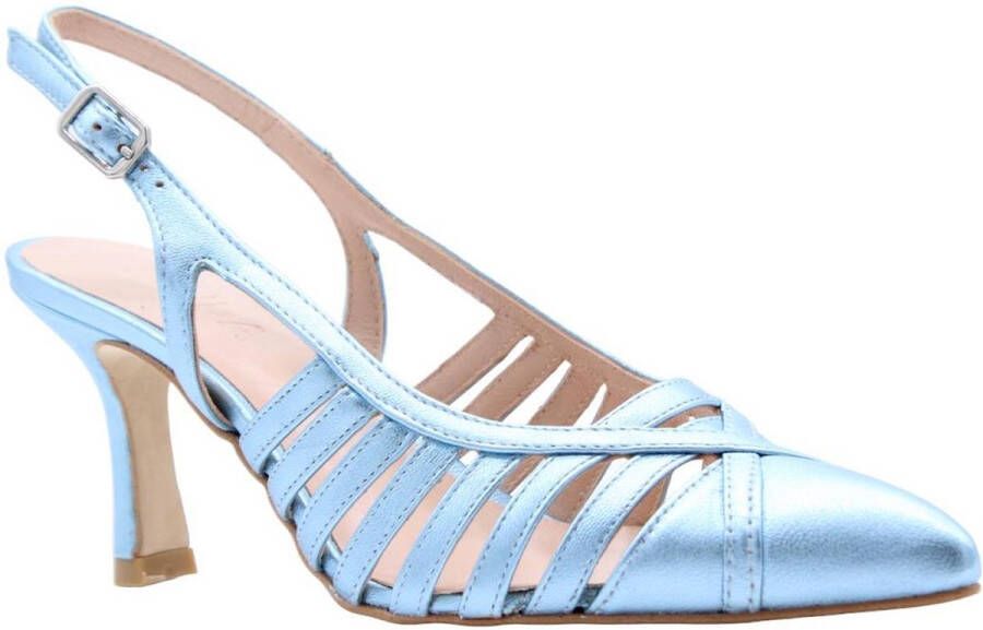 Zinda Aharna Peep Toe Hak Pumps Blue Dames