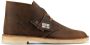 Clarks Woestijnlaars Bijenwas Leren Schoenen Green Heren - Thumbnail 3