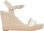 TOMMY HILFIGER Sandalen Dames Seasonal Webbing Wedge Maat: 39 Materiaal: Leer Kleur: Beige - Thumbnail 5