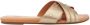 UGG Slippers Dames W Kenleigh Slide Maat: 39 Materiaal: Leer Kleur: Goud - Thumbnail 3