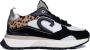 Cruyff Hyde Runner black beige leopard Zwart Leerlook Lage sneakers Dames - Thumbnail 2