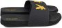 Lyle & Scott Easy Slide Badslippers Slippers flip flops Heren Zwart - Thumbnail 2