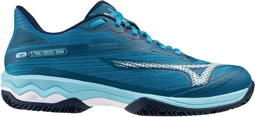 Mizuno Tennisschoen Wave Exceed Light 2 CC Heren Blauw Wit